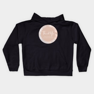 Thank You for supporting our small business Sticker - Brown Marble Kids Hoodie